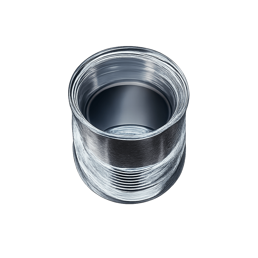 Precision threaded shell